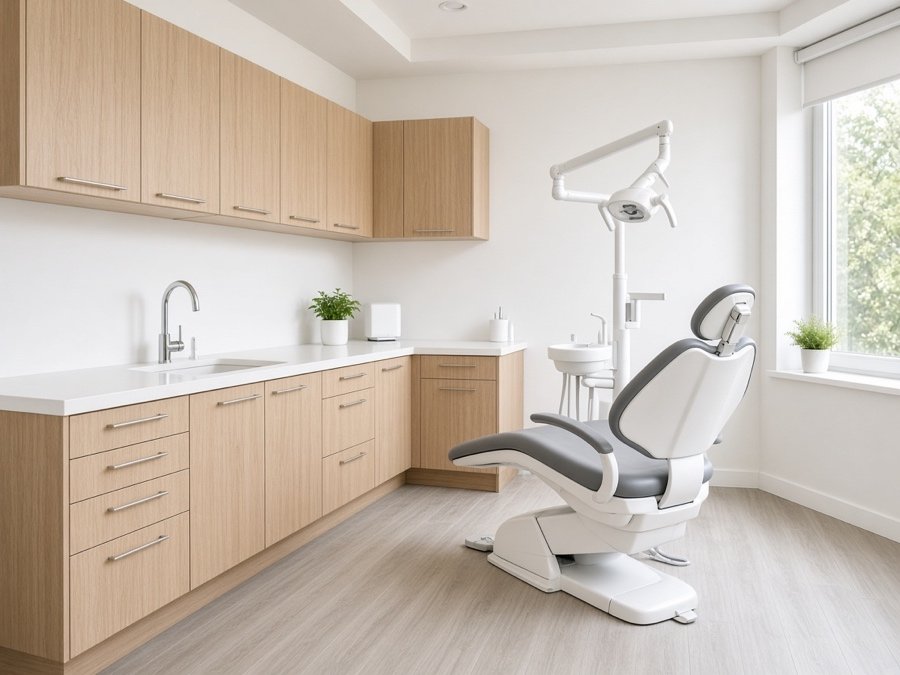 Dental operatory casework — custom cabinets in Cerritos, CA